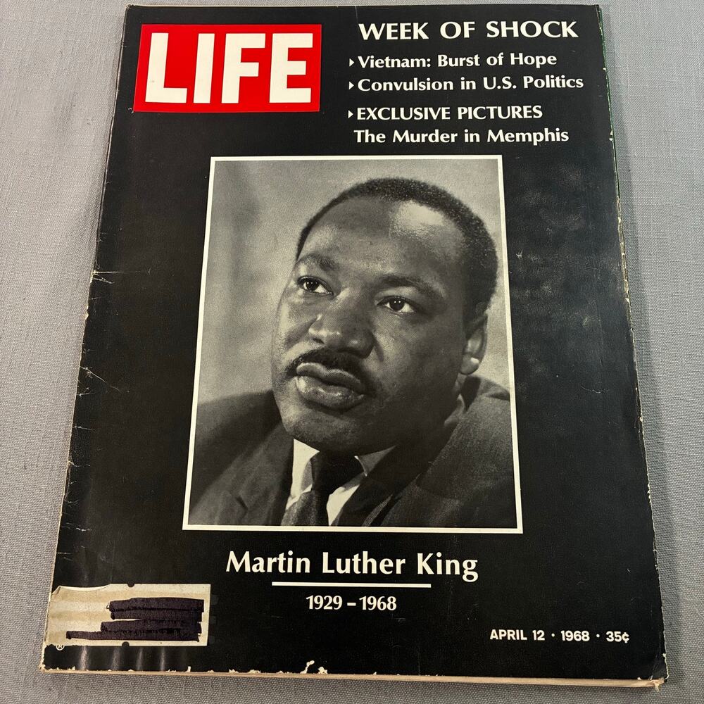 Vintage 1968 LIFE Magazine Martin Luther King MLK Assassination See Descr